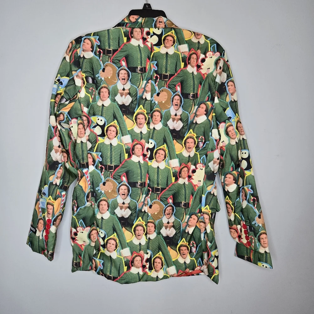 Suitmeister‎ Sport Coat Blazer Small 34 36 Buddy The Elf Christmas Holiday Party